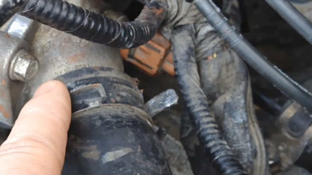 blue bowl of black bean beef tortilla soup on a board with cilantro and shredded cheese in background